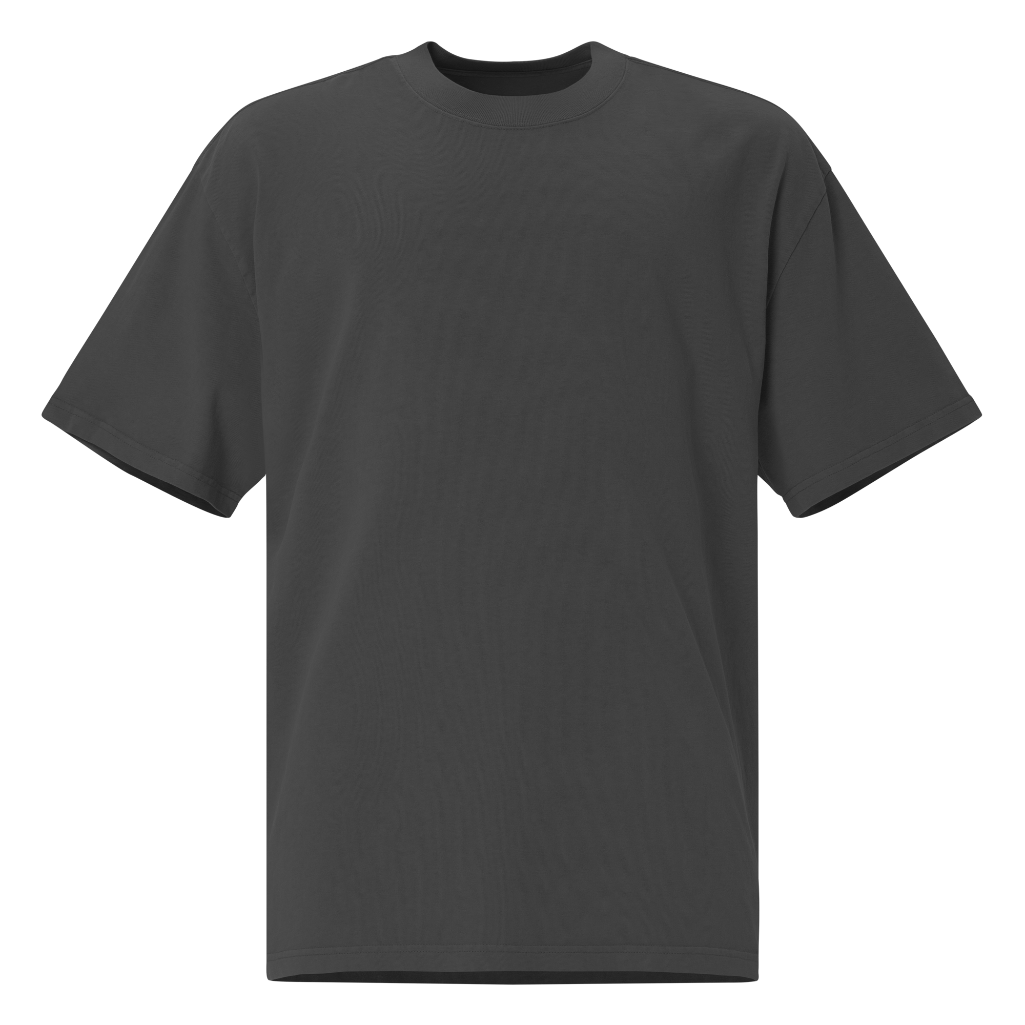 Drop 001 — EXEC Black Tee, blank front view